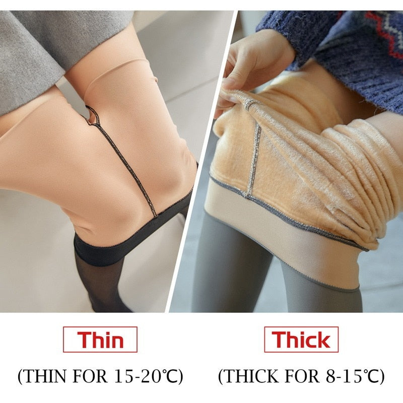Winterlux - Fleece Lined Nylon Stockings