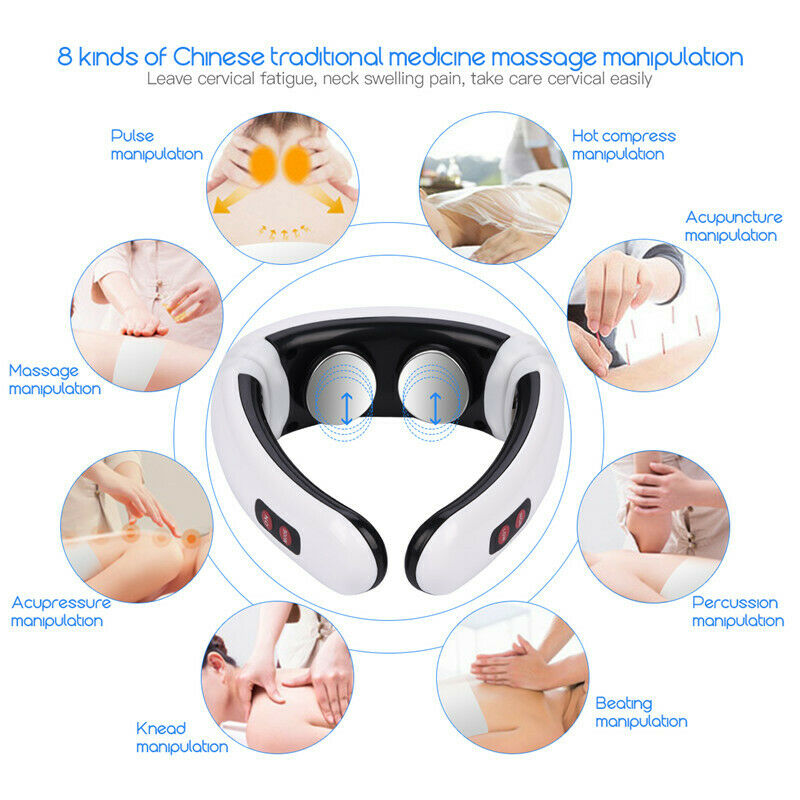 Back Neck Massage Pillow Thermotherapy Kneading Manipulation Massager Car  Massage Pillow